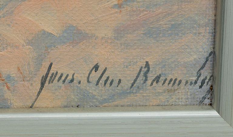 JENS CHRISTIAN BENNEDSEN, oil on canvas signed.