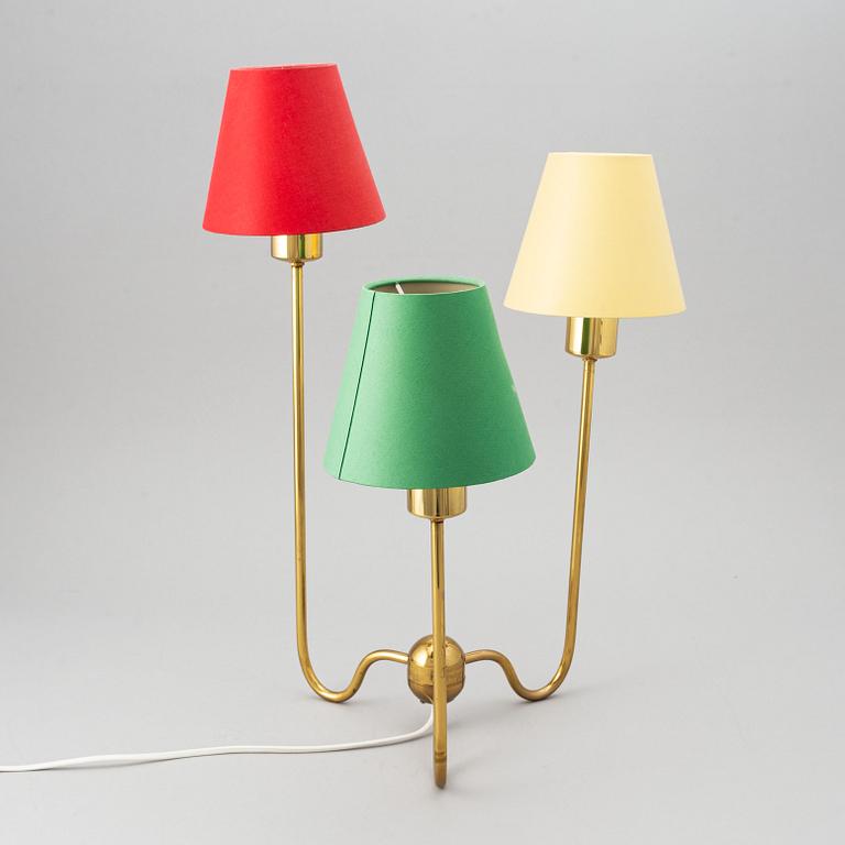 Josef Frank, a brass table lamp, model 2468, Firma Svenskt Tenn, 1980s.