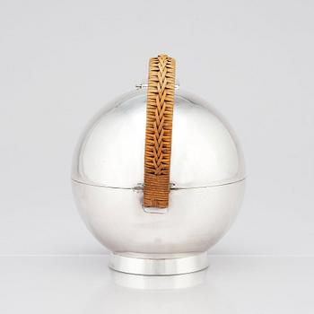 Sylvia Stave, an alpacca hot water jug, C.G. Hallberg, Stockholm 1930s. This model was designed around 1932/1933,