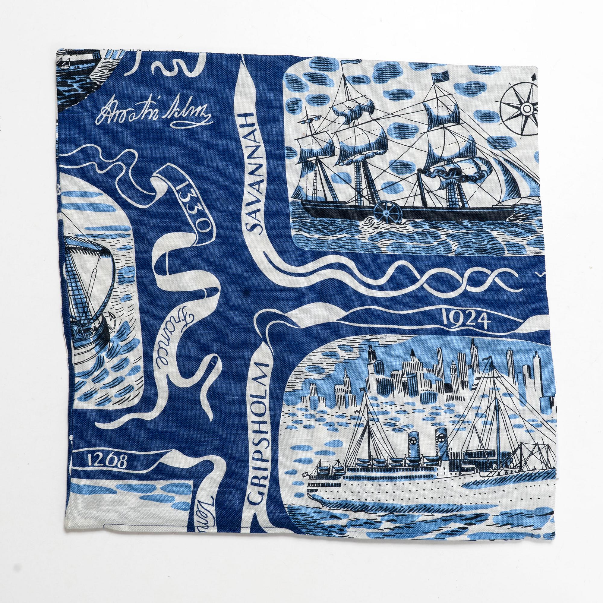 Josef Frank, four cushion covers, Svenskt Tenn.