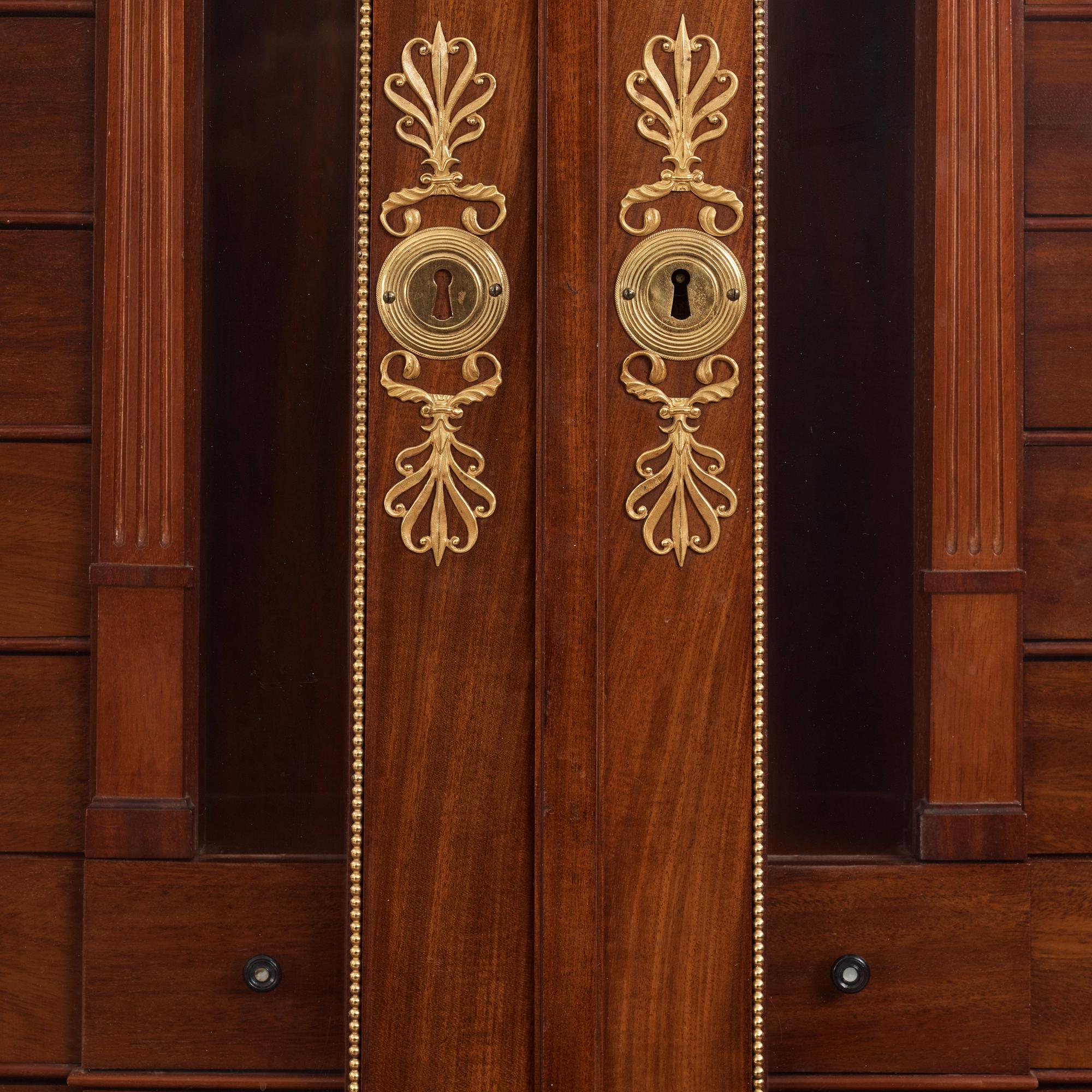 Writing cabinet,  by Johan Söderberg (instrument maker under the carpenter's guild in Stockholm 1803-1820) Empire,