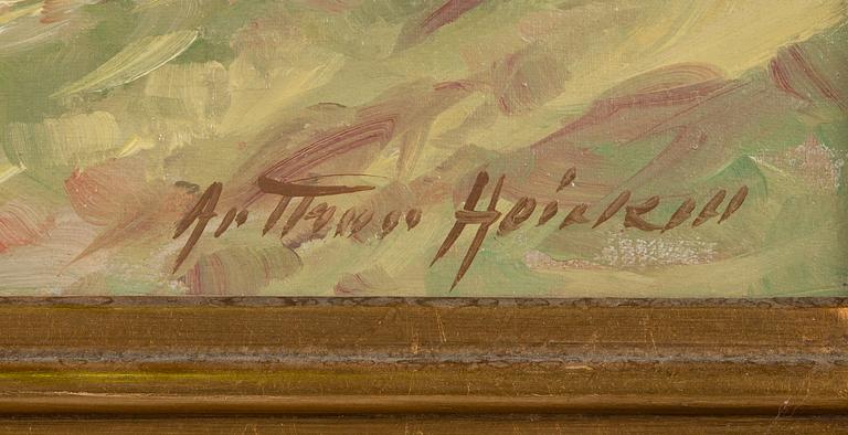 Arthur Heickell, oil on canvas, signed.