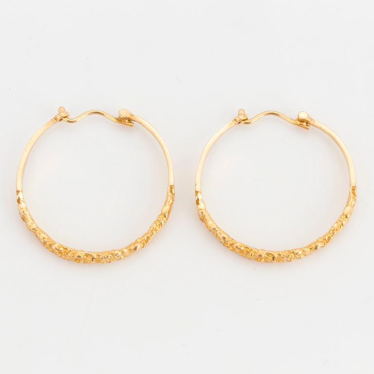 A pair of 18K gold Lapponia earrings.