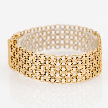 Armband, 18K guld, x-länk.