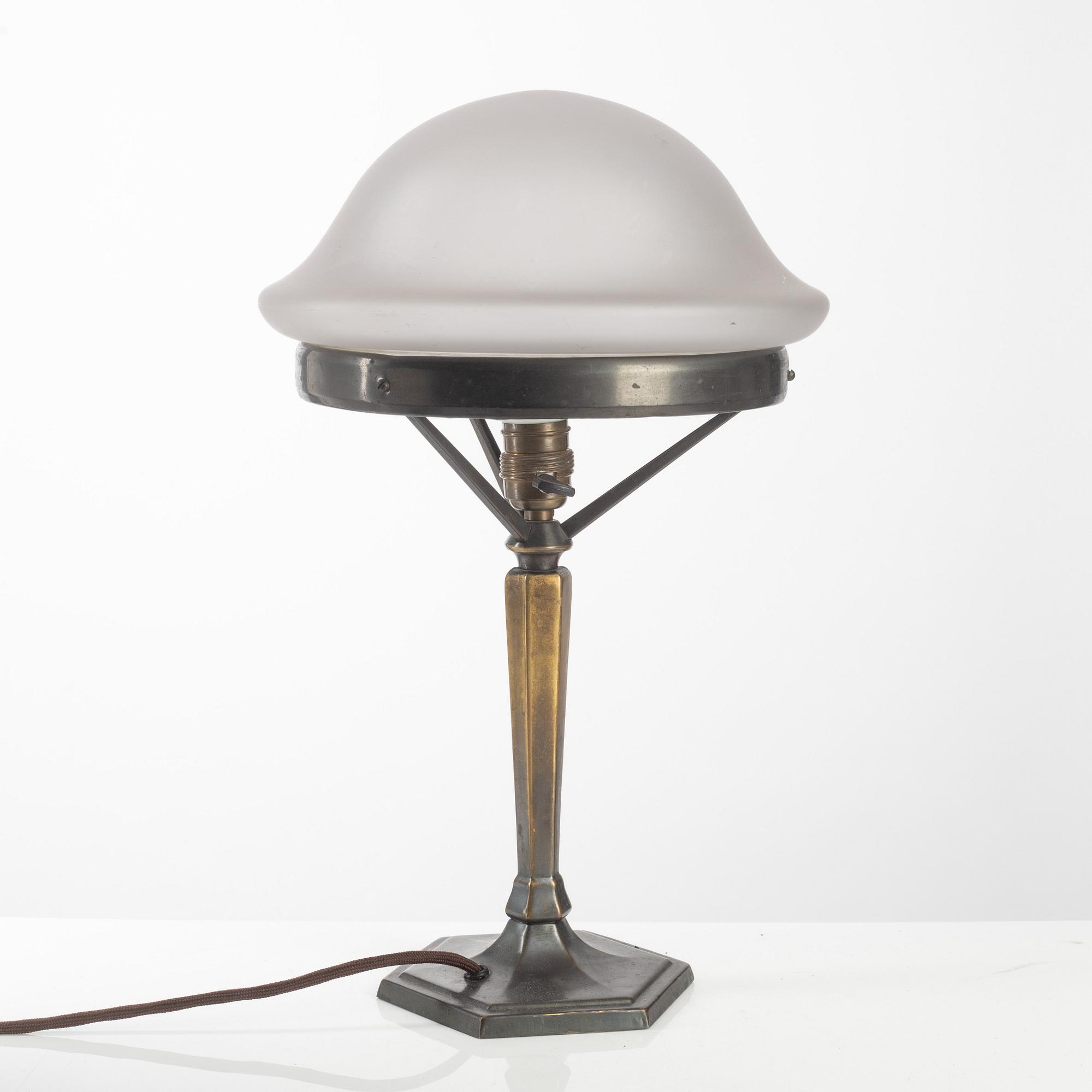 Arvid Böhlmarks Lampfabrik, a table lamp model "6622", Stockholm 1910s-1920s.