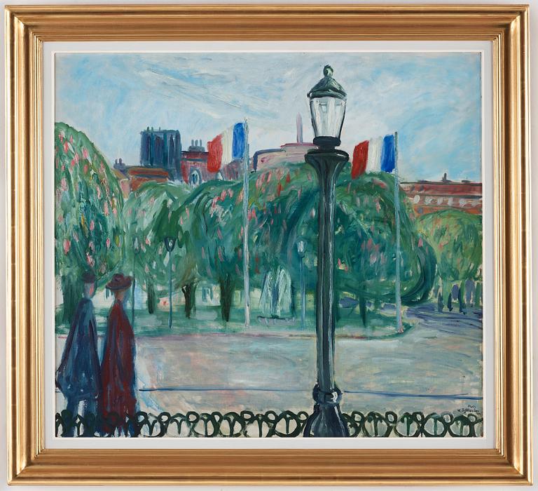 Waldemar Sjölander, "På promenad i Paris".