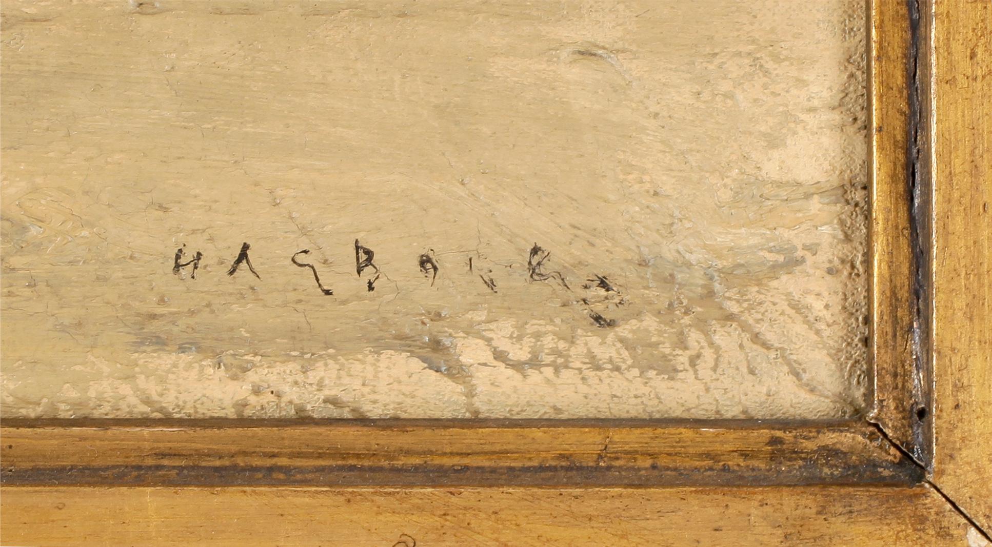 AUGUST HAGBORG, olja på duk, signerad.