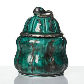 Wilhelm Kåge, a collection of ceramic, mostly "Argenta", 49 pieces, Gustavsberg, Sweden, 1930's-60's.