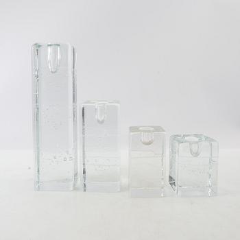 Timo Sarpaneva, candlesticks, 11 pcs, "Arkipelago", and candlesticks, 2 pcs, "Arktia", Iittala.