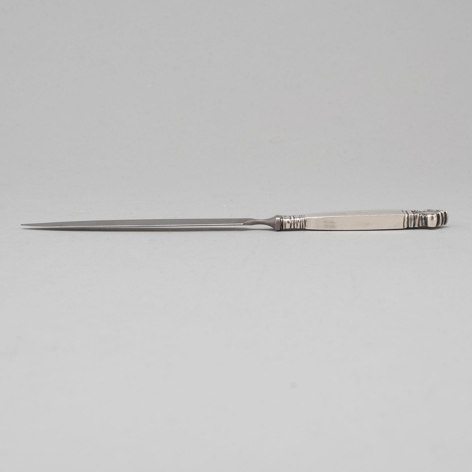 GEORG JENSEN, a sterling silver letter opener, Denmark.
