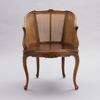 BERGERE/ARMCHAIR, Louis XV style, early 20th century.