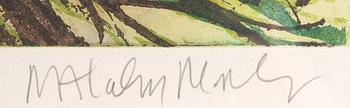 MALCOLM MORLEY, färgakvatint, sign o numr 35/69.