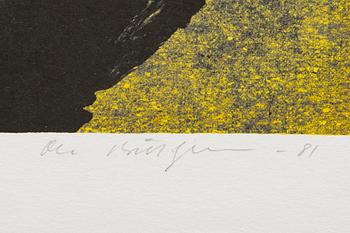 Ola Billgren, color lithograph, sigbed -81 EA.