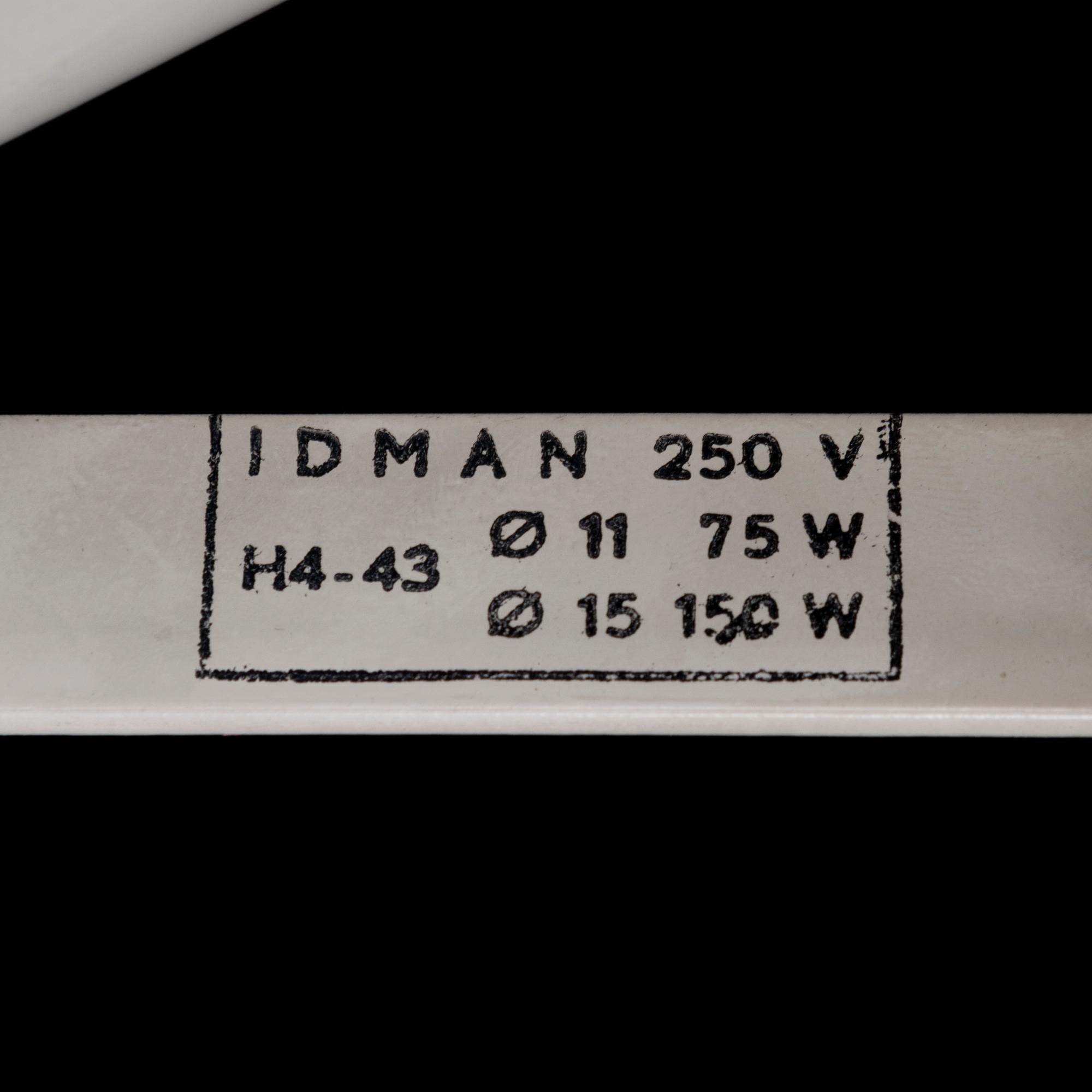 PAAVO TYNELL, spotlights, 4 st, modell H4-43, Idman, 1960-tal.