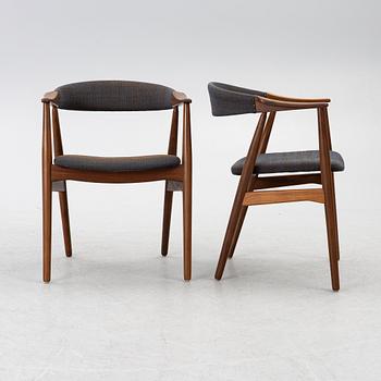 Thomas Harlev, six model 213 chairs, Farstrup, Denmark 1950s/60s.