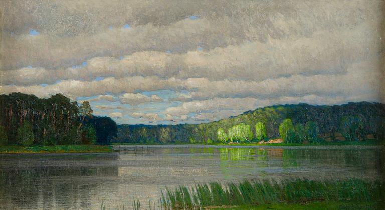 Alfred Scherres, Pilvinen maisema.