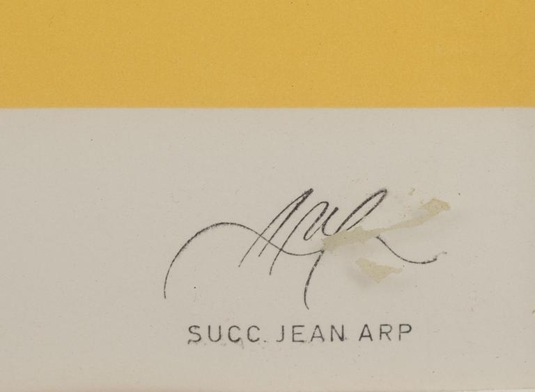 HANS ARP, färgserigrafi, stämpelsignerad och numrerad VIII/XXX.