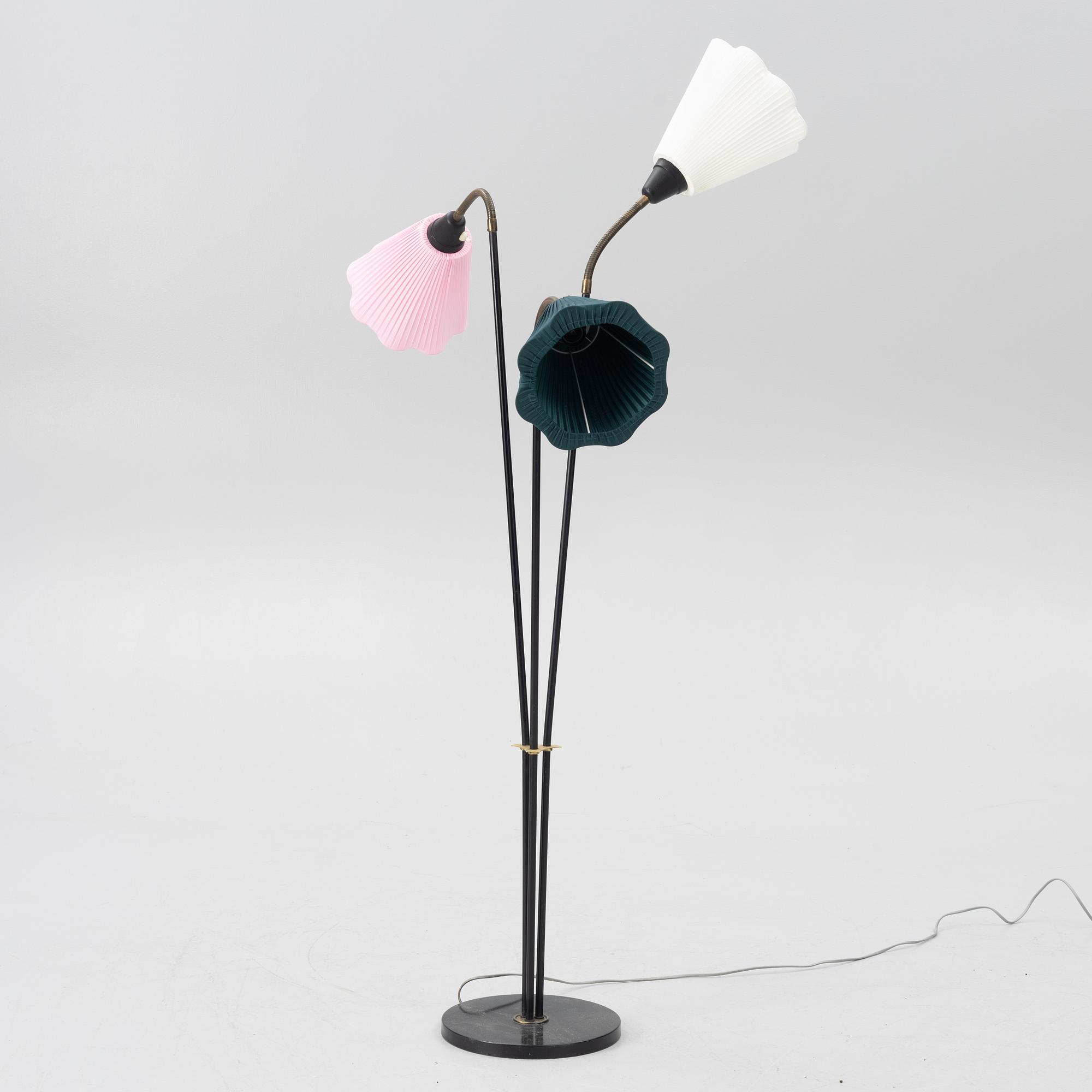 Floor lamp, mid-20th century.