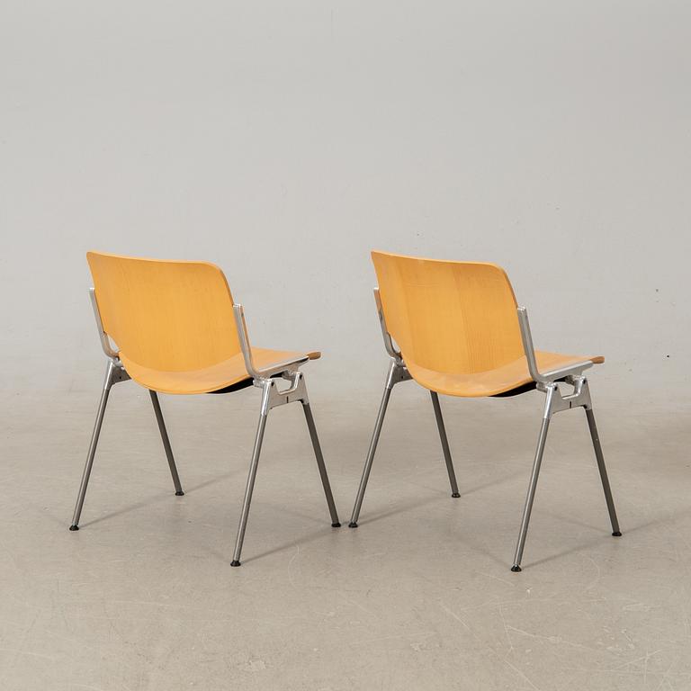 Giancarlo Piretti, Chairs 6 pcs, Castelli Italy.