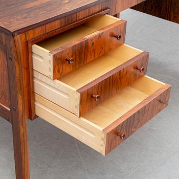 Erik Wörtz, a rosewood venered model 'Exklusiv' writing desk, IKEA, 1960s.