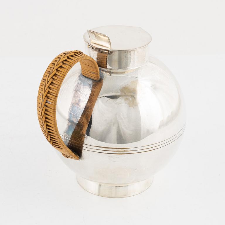 Sylvia Stave, a silver plated jug, CG Hallberg, 1930's.