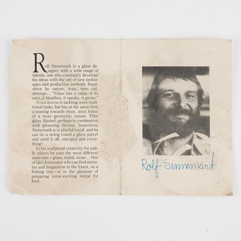 Rolf Sinnemark, vas samt skålfat, stengods, Rörstrand.