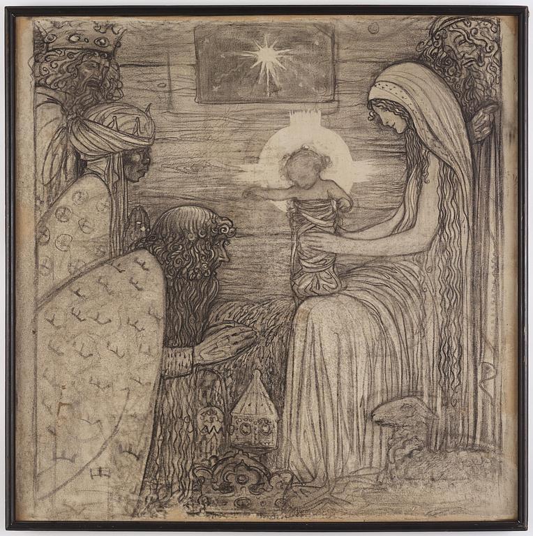 John Bauer, Adoration of the Magi.
