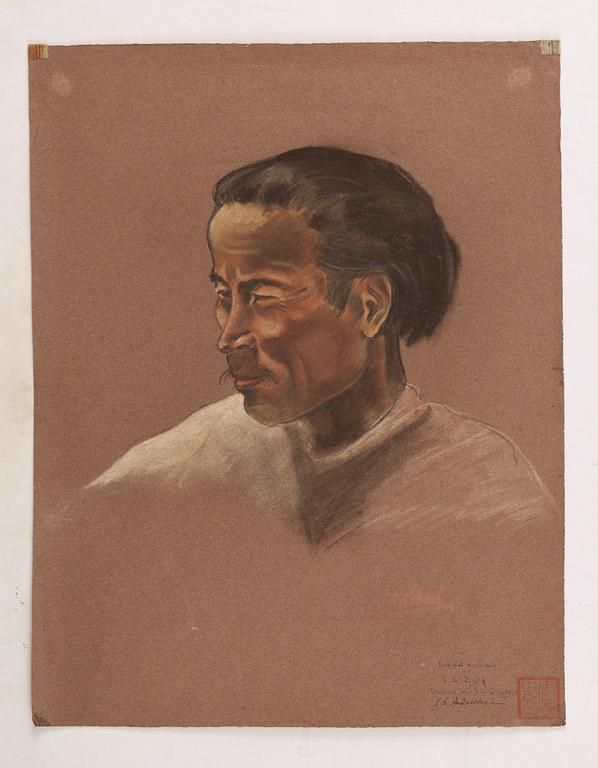 A set of 39 pastels by Vivian Dorf, from Johan Gunnar Andersson's last expedition to China and Tibet 1936-1938.