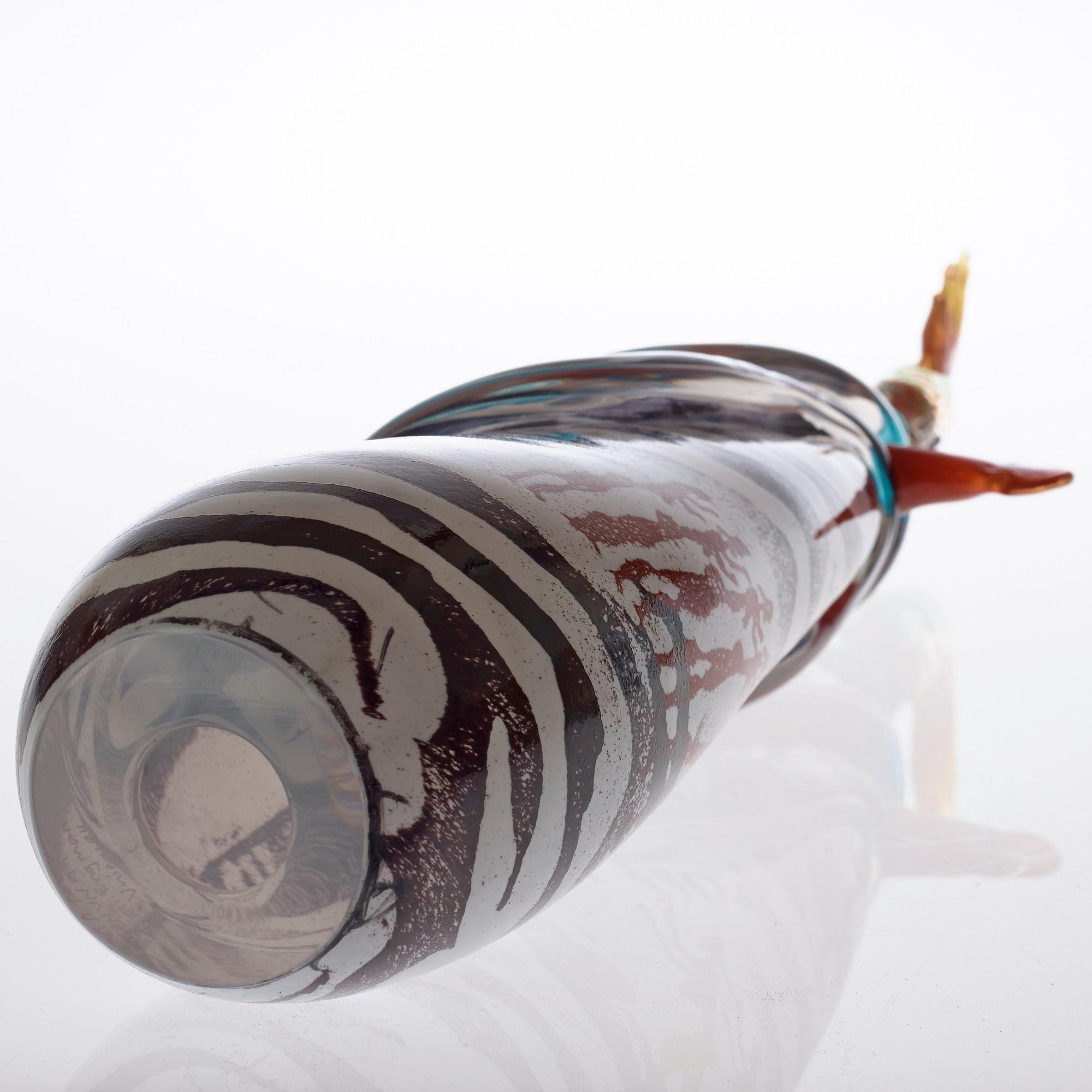 Kjell Engman, A unique Kjell Engman glass sculpture, Kosta Boda 1994.