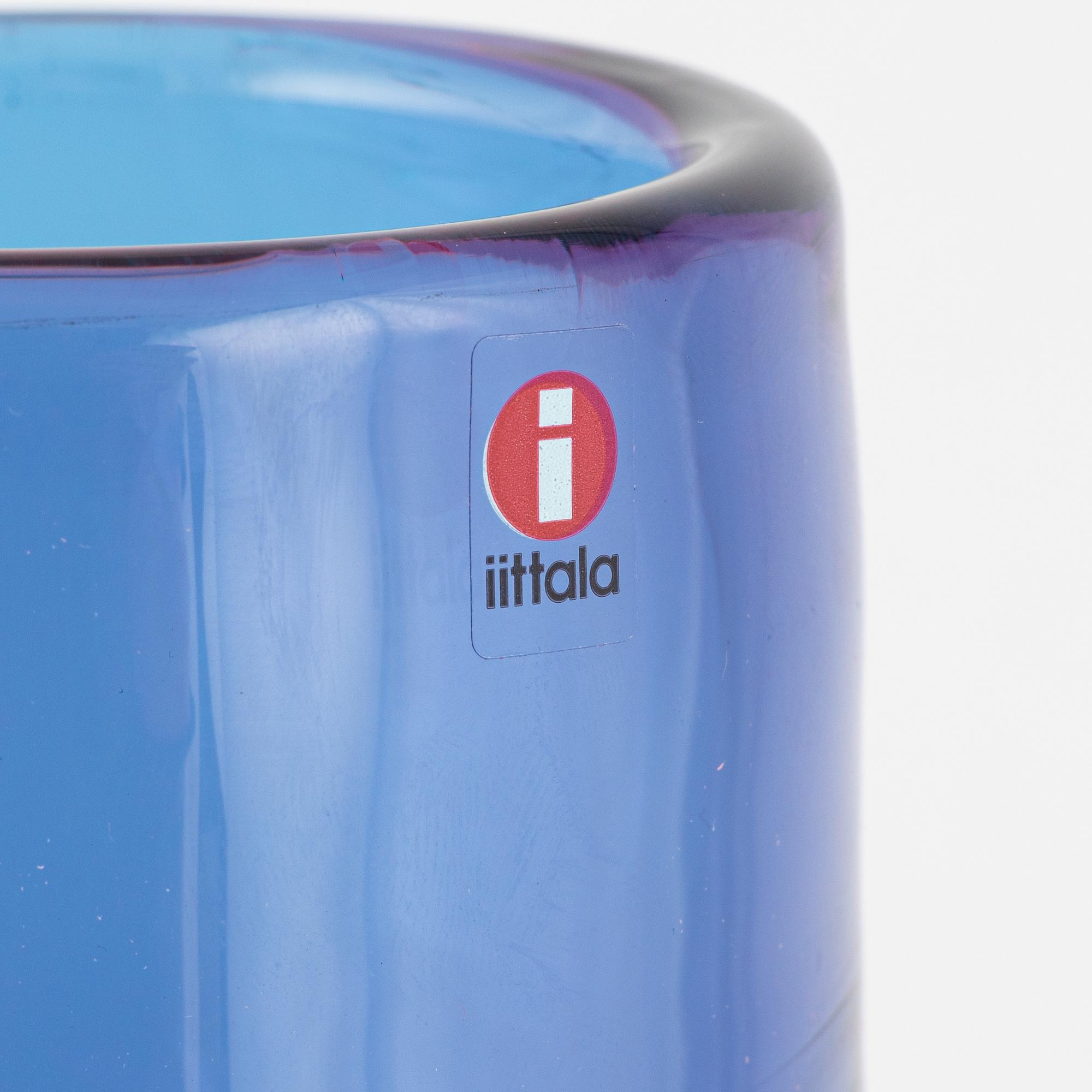 Oiva Toikka, vase, 'Bamboo', Ittala, signed and numbered 88/100.