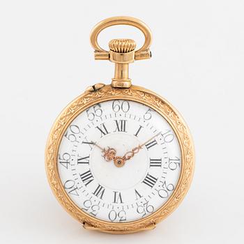 Mormorsur, med emalj och rosenslipade diamanter, 27 mm.