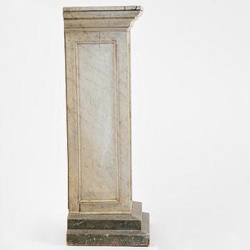 A Swedish column-shaped cabinet 19 th century.