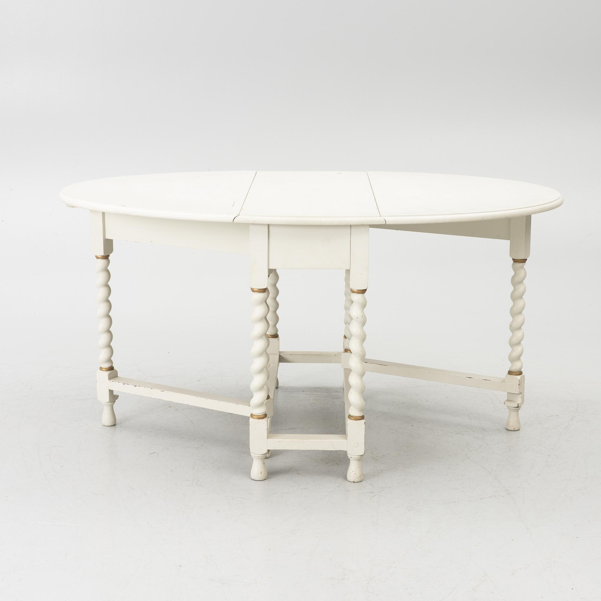 Drop-leaf table, Nordiska Kompaniet, first half of the 20th century.