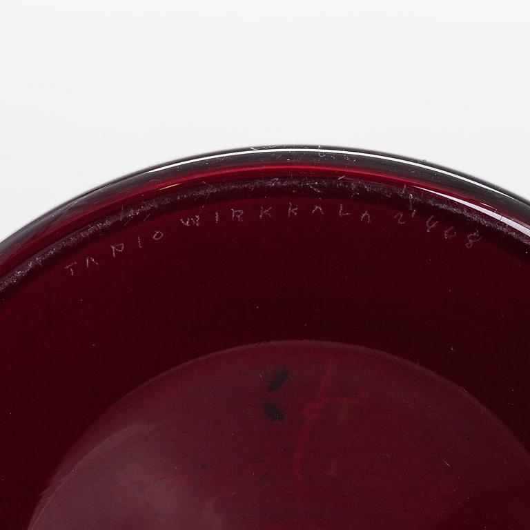TAPIO WIRKKALA, flaska, Iittala, signerad Tapio Wirkkala i 408.