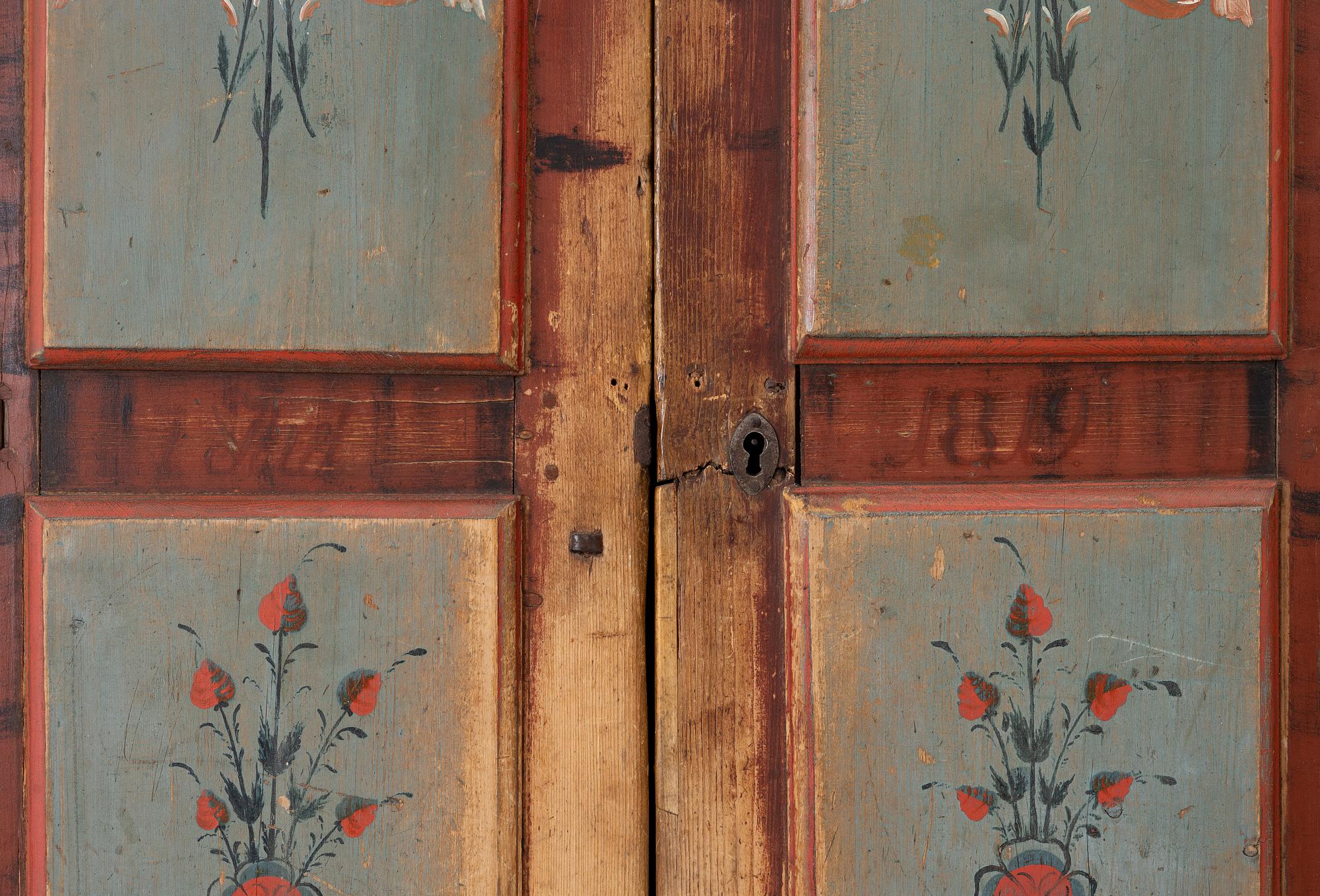 Skåp, allmoge, 1800-tal.