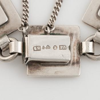 Victor Janson, silver necklace and bracelet.