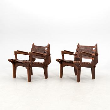 Angel Pazmino, a pair of armchairs for Muebles De Estilo Ecuador, 1960s.