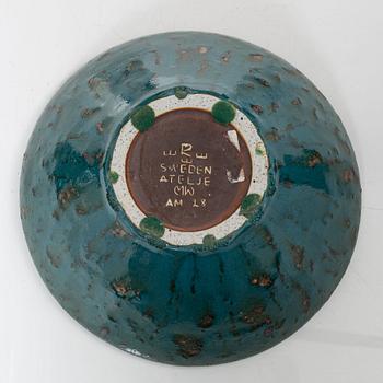 Marianne Westman, a bowl and two vases, stoneware, Rörstrands Ateljé.