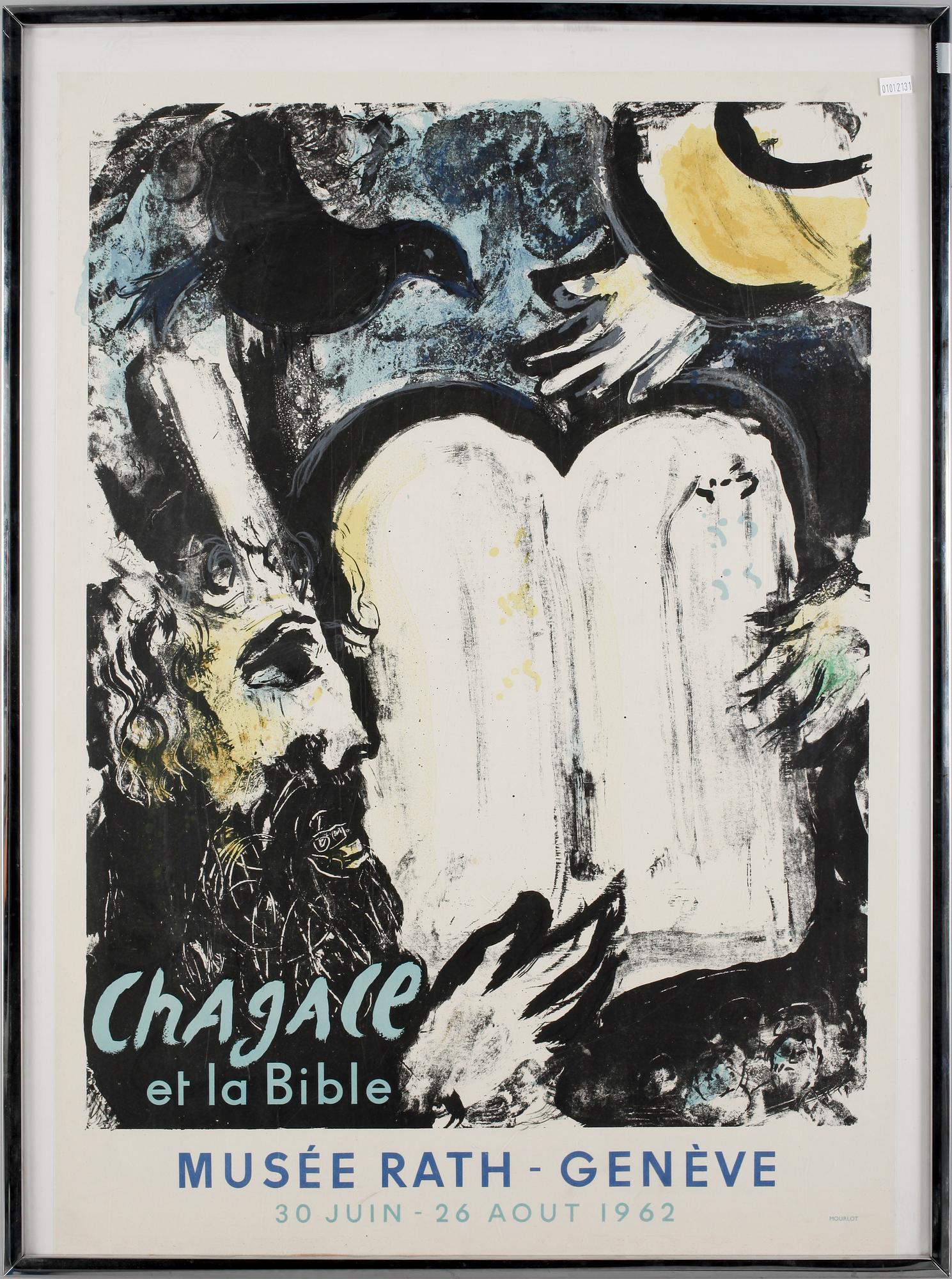 MARC CHAGALL, efter, utställningsaffisch, 1962.