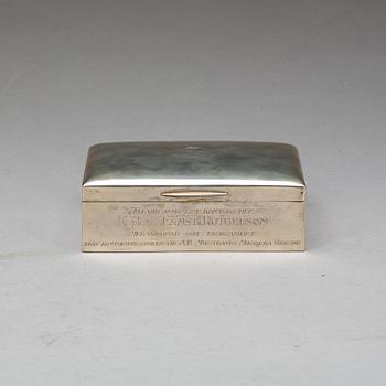 CIGARETTSKRIN, silver. K. Anderson 1918.