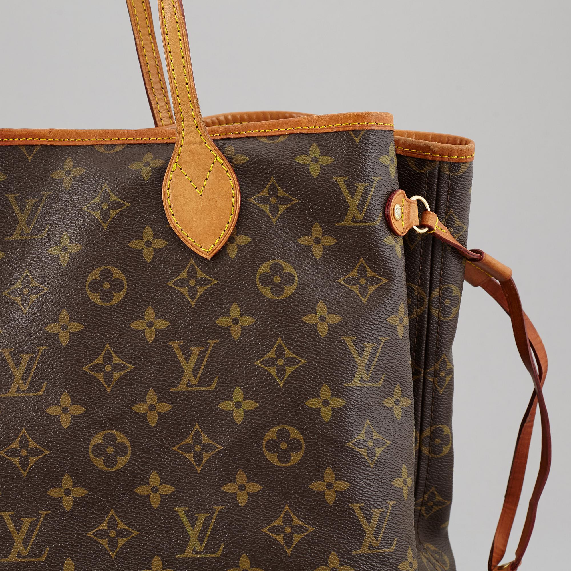neverful GM year 2008 LOUIS VUITTON Neverfull GM Damier Ebene Tote Shoulder Bag Brown main image 2