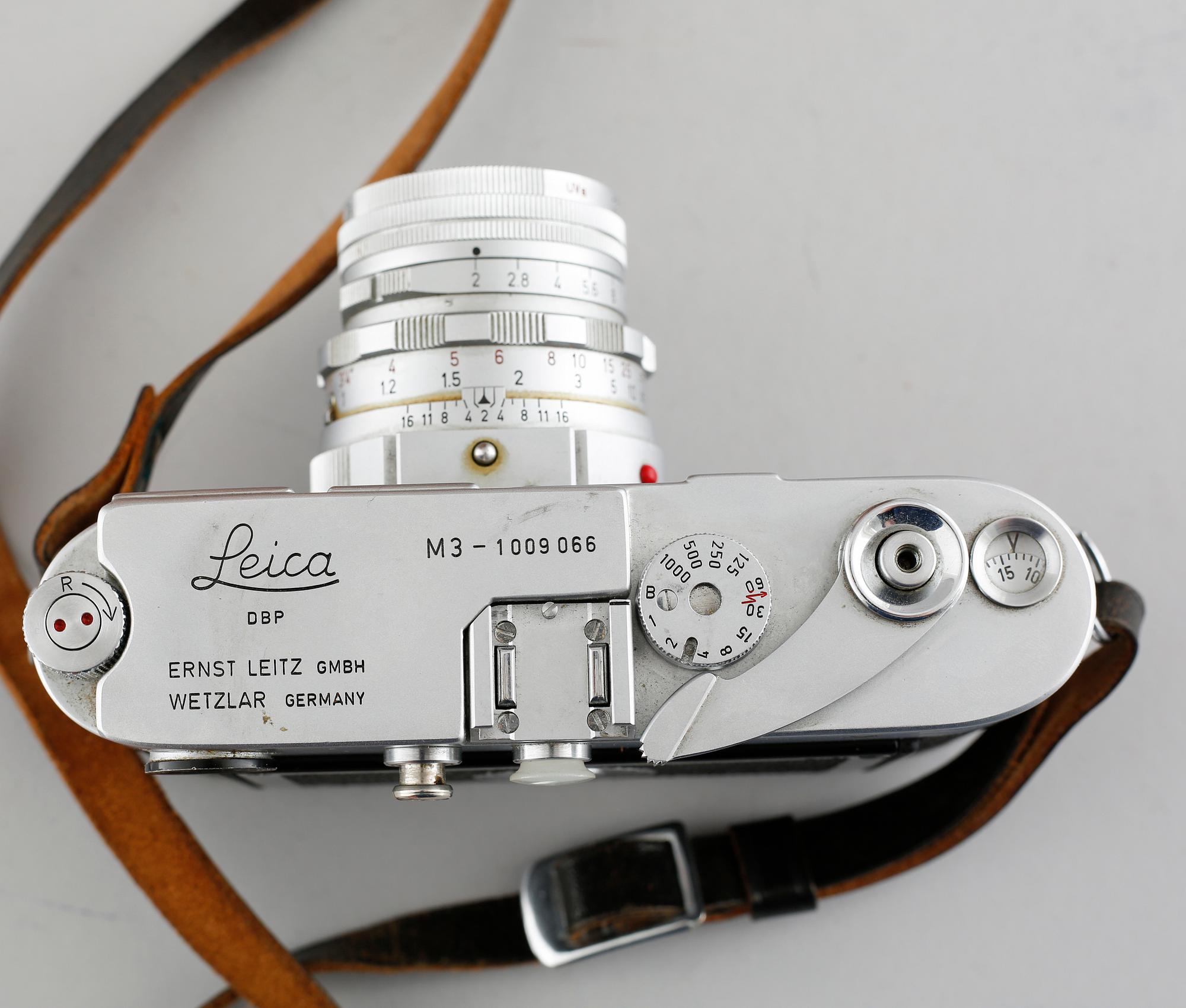 A camera, Leica M3-1009066, by Ernst Leitz, Wetzlar, Germany, 1950