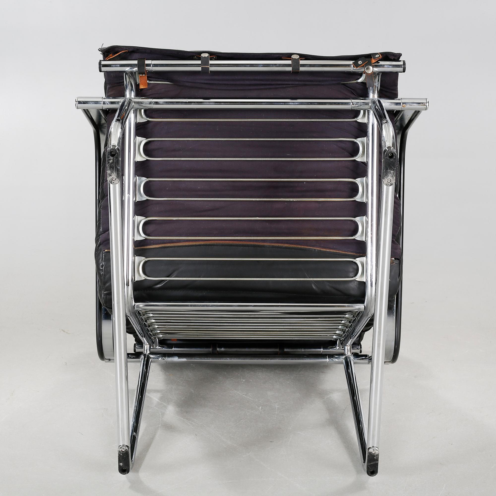 A pair of "Remmi 817H-1K" chairs, designed by Yrjö Kukkapuro in 1969, made by Haimi Oy or Avarte Oy.