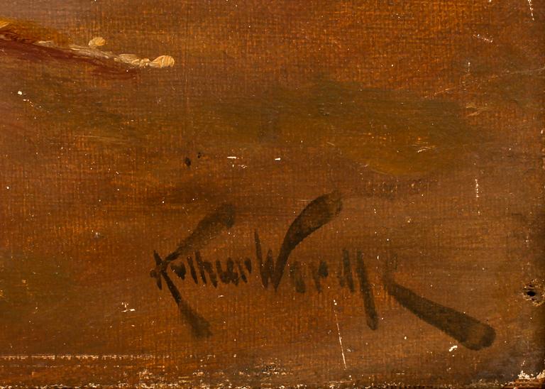 ARTHUR WARDLE, olja på duk, sign, dat a tergo -87.
