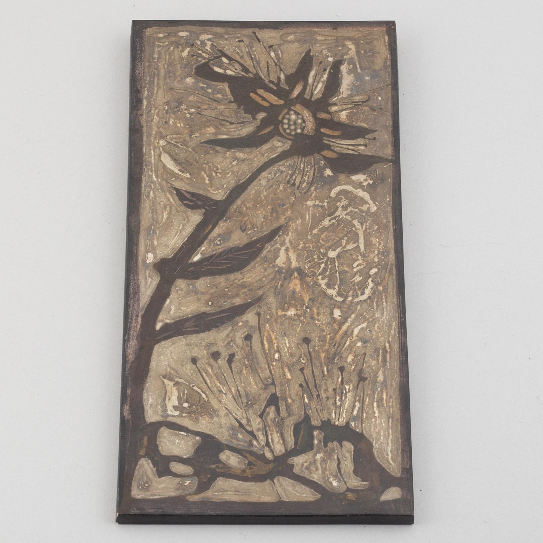 Börje Skohg, four stoneware wall reliefs, Gustavsberg & Gustavsbergs Studio, Sweden, 1970's/80's.