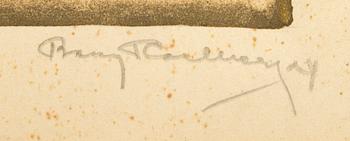 Bengt Carlberg, watercolour signed and dated 24.