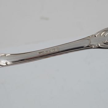 Bestickuppsättning, 85 delar, silver, modell Prins Albert, bl a CG Hallberg, Stockholm 1955.