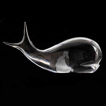 FIGURIN, glas, Vicke Lindstrand Kosta.
