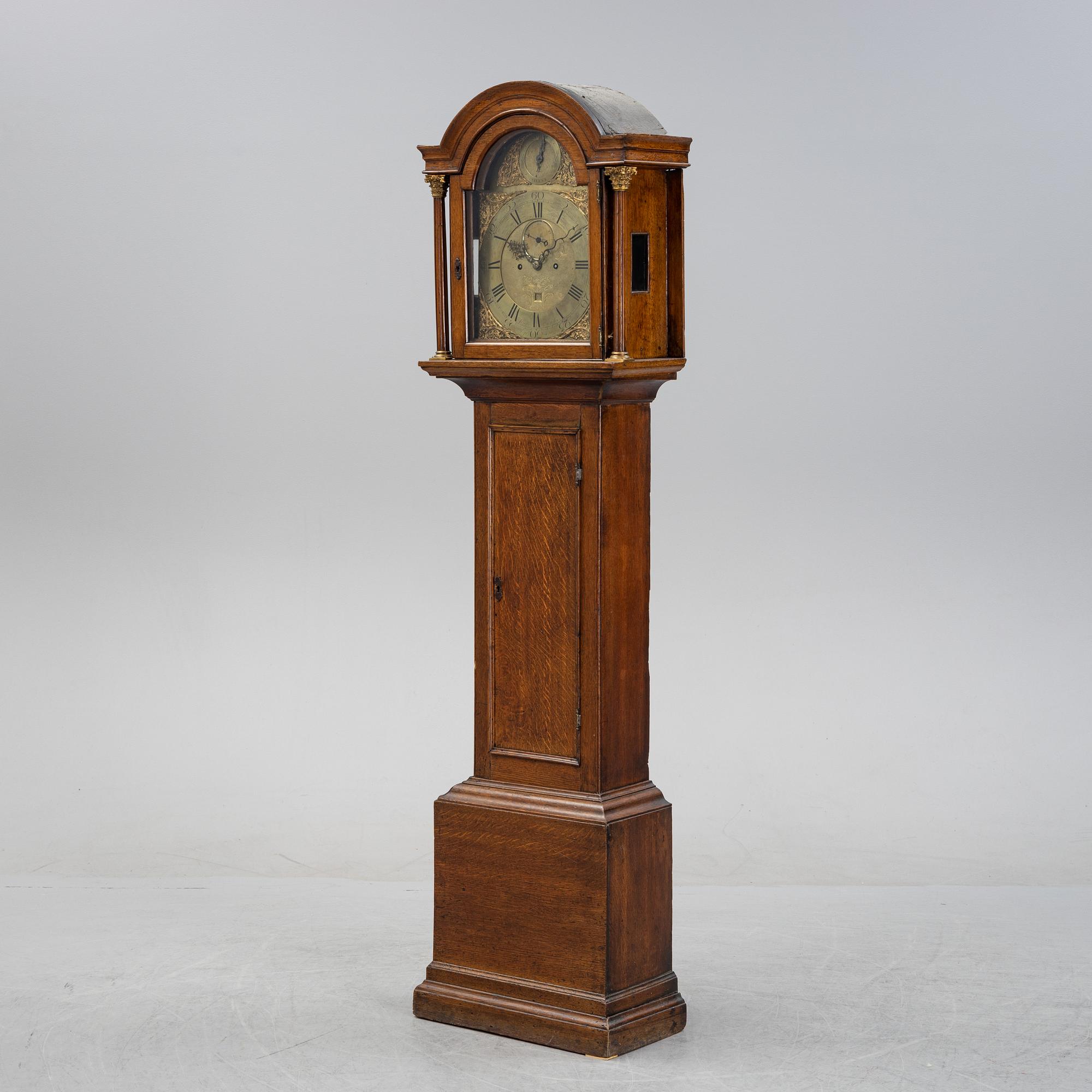 A George II longcase clock by Joseph Knowles, Epsom, first part of the 19th Century.