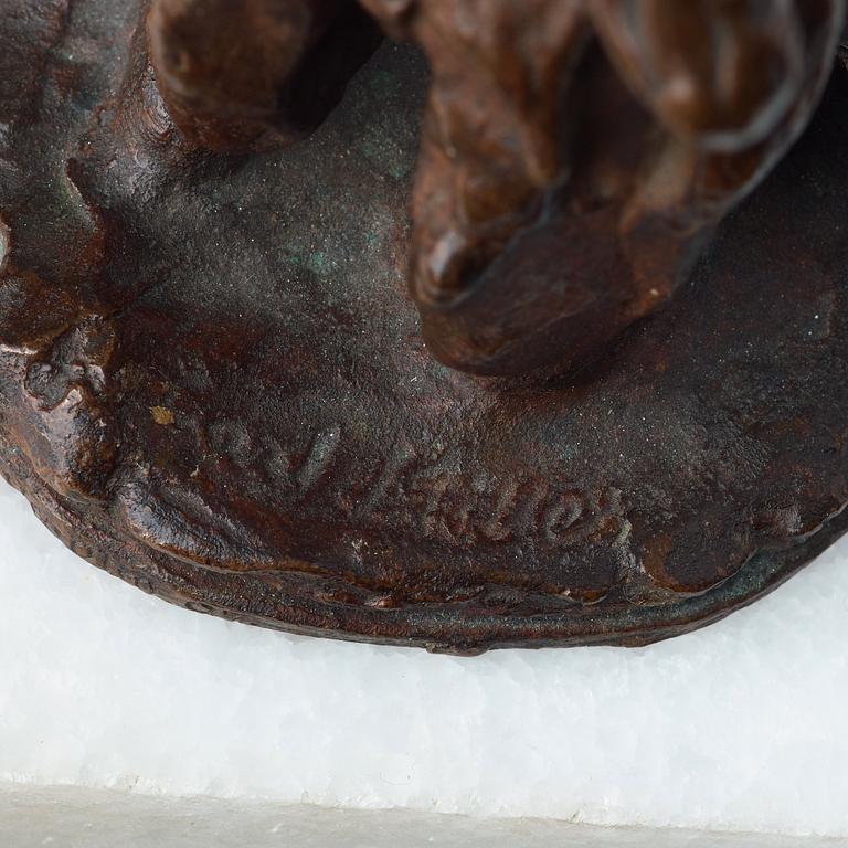 CARL MILLES, skulptur, "Holländsk fiskargubbe" (salt- och pepparkar).